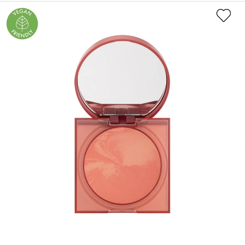 Huda Beauty GloWish Cheeky Vegan Blush Powder healthy peach 01 Warm soft peach
